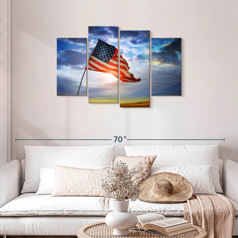 Borges American Flag Glory, 27" H x 43" W