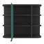 Armoire à pharmacie moderne, six tablettes extérieures-94239604