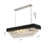 Mellissa 14 Light Black and Chrome Rectangular Chandelier With Crystal Accents-194098925