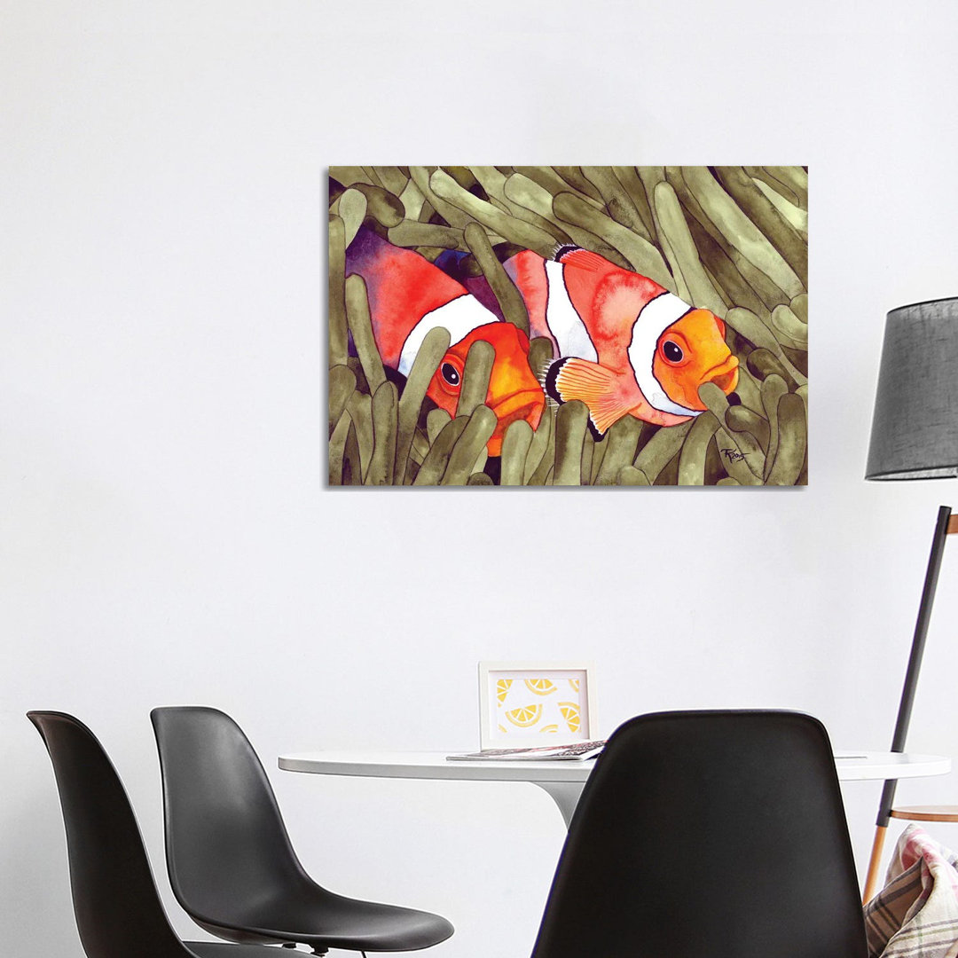 Clown Fish von Terri Kelleher - Galerie-verpackte Leinwand Giclée