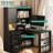 L Shaped Desk, Computer Desk With Drawers,Bookshelf, With Led Light, Study Table Writing Desk,Corner Gaming Computer Desk-71588529