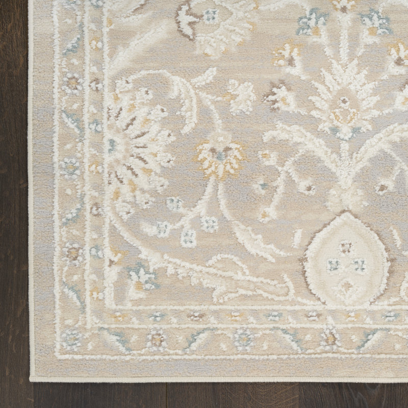 Classic Light Grey Area Rug, Rectangle 239 x 300 cm