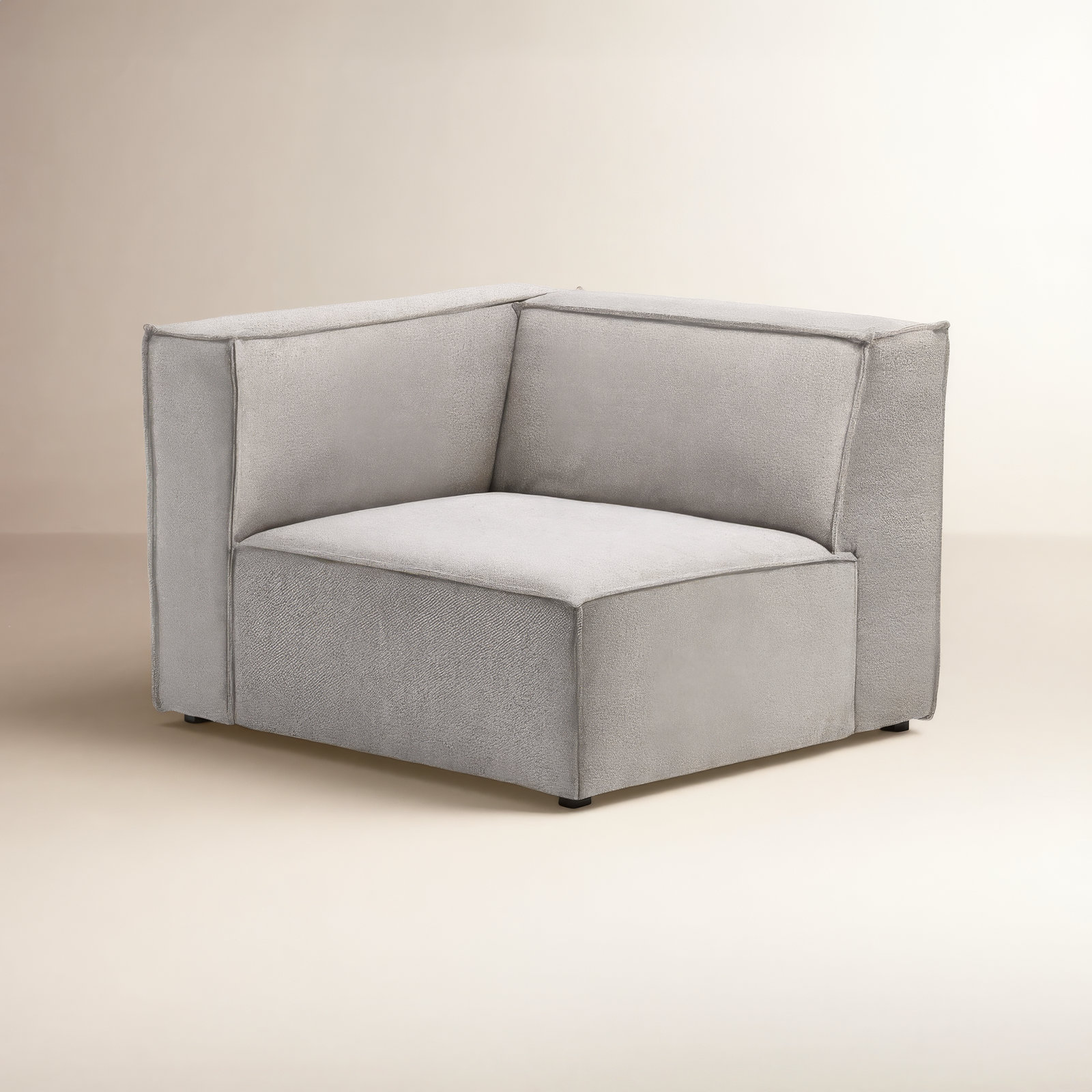 Shonnard Upholstered Armchair, Taupe Performance Boucle