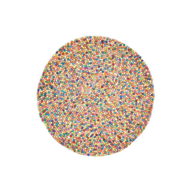 Hand Woven Area Rug, Round 140cm