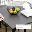 Table de salle à manger 3 pièces à hauteur de comptoir avec tabourets de bar, table de petit déjeuner en bois et acier gris industriel, ensemble bistro de cuisine peu encombrant pour appartement, patio et petits espaces