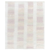 Cotton Area Rug in Ivory/Pink