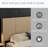 Modern Farmhouse Wood Headboard King Size 80.2 In Wide Wall Mounted Fluted Panel Wingback - Natural Oak-390873676