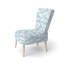 Chaise rembourrée Boho - Chaise d'appoint Cloud Chevron White-1596593206