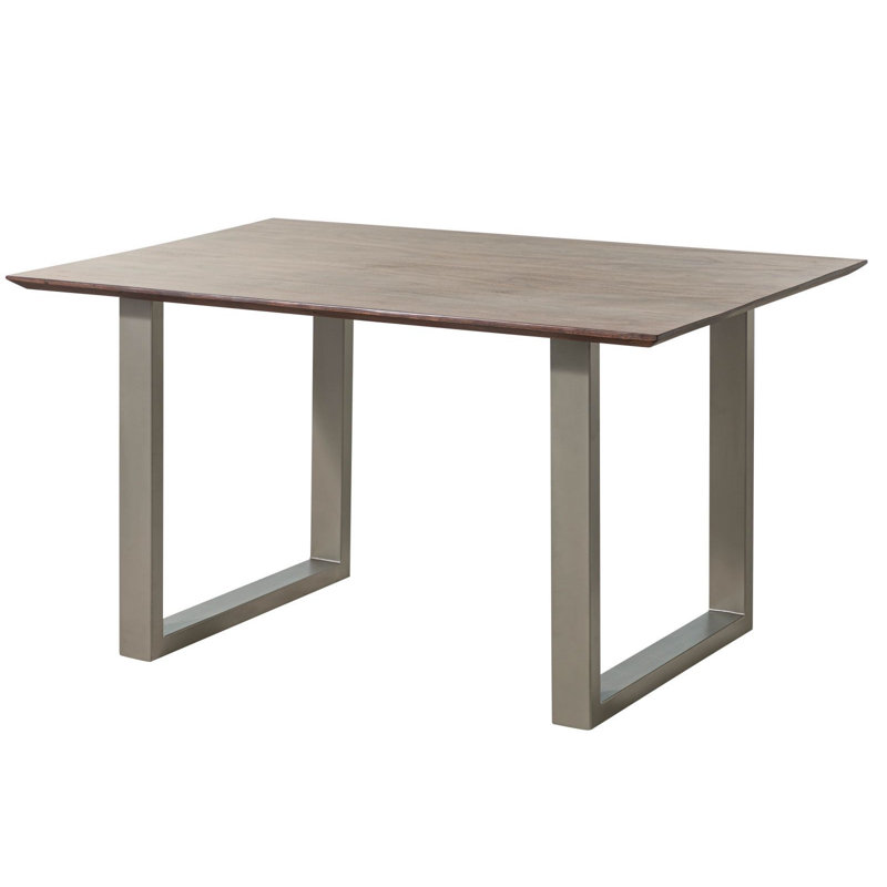 Dining Table, Grey, Silver, H76 x L140 x W90cm