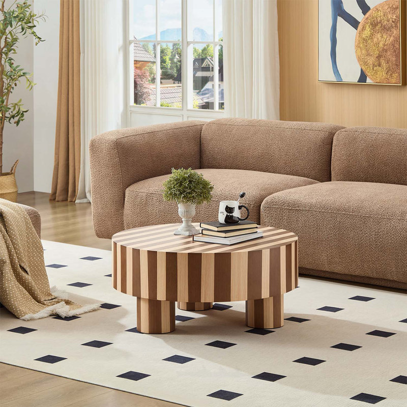 Table basse ronde en bois