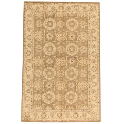Wool Oriental Area Rug in Green