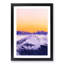 Peach Sky over the Mountain in Abstract - Picture Frame Graphic Art Print-55739087-55739090