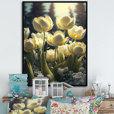 «Blooming Tulips at Dawn II», reproduction sur toile