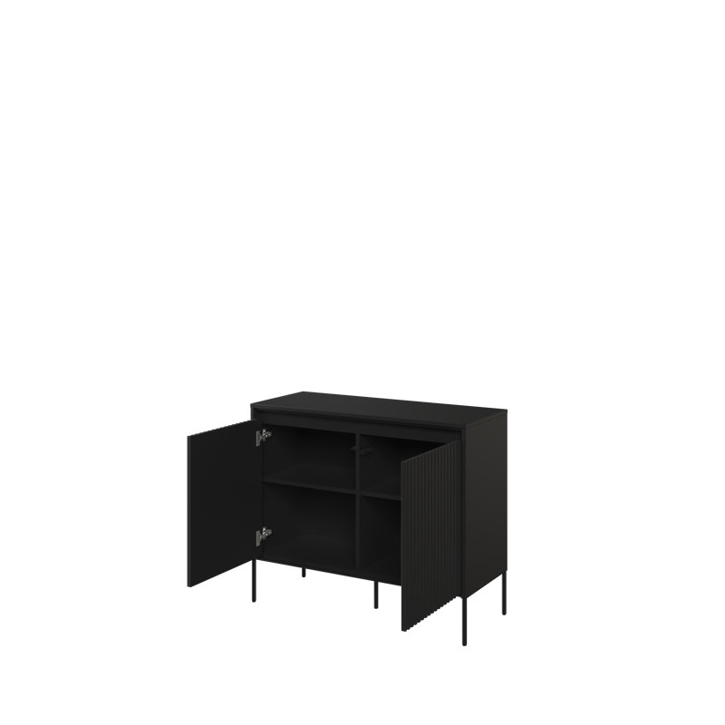 Aileu 98cm Sideboard, Black Matt