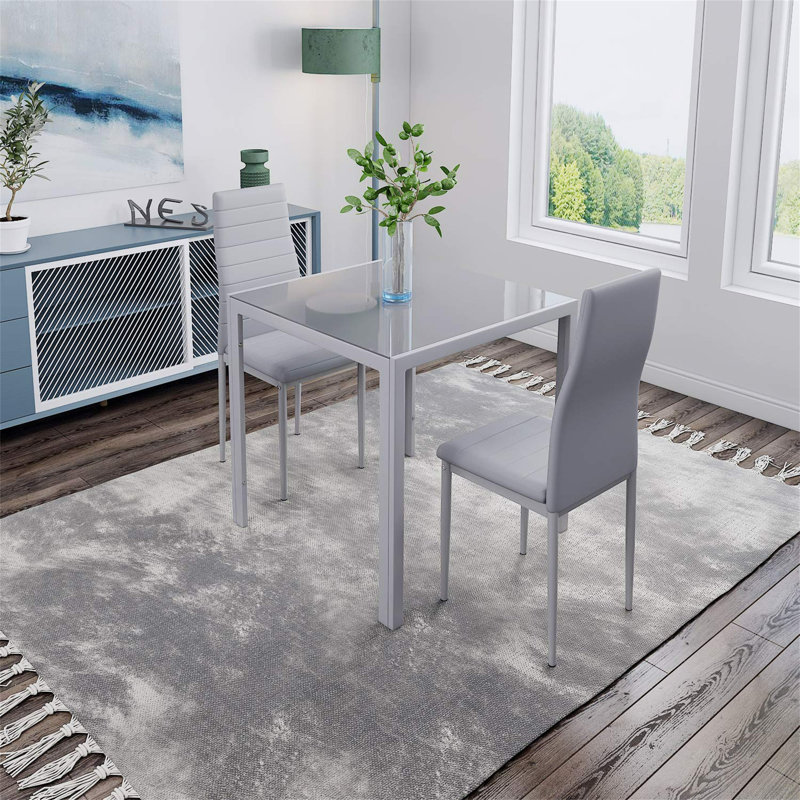 Otisco 2 - Person Dining Set, Grey