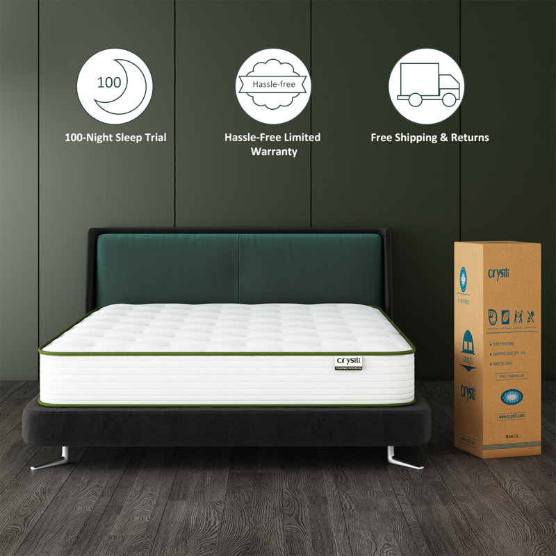 Queen Pillowtop Medium Plush Hybrid Mattress with Innerspring