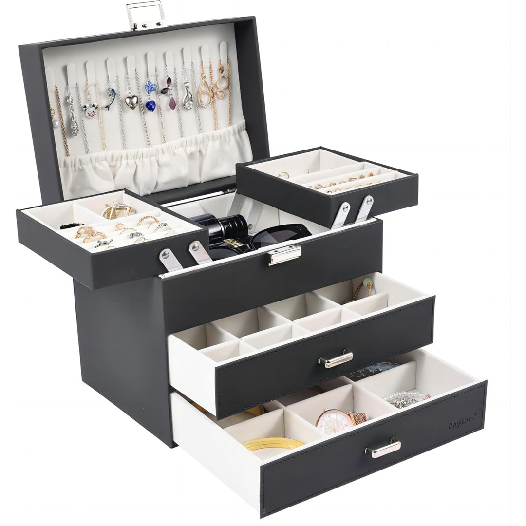 Jewellery Storage Box With 2 Drawers