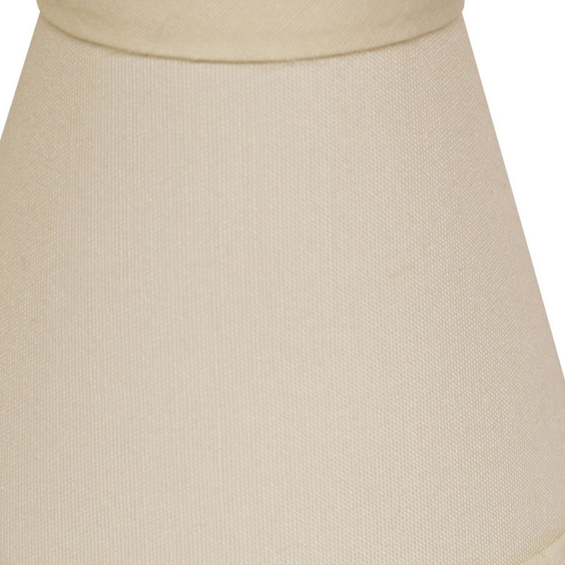 Ensemble de 6 abat-jour sans lustre, H 4 po x l 5 po x P 5 po, Ivoire ivoire