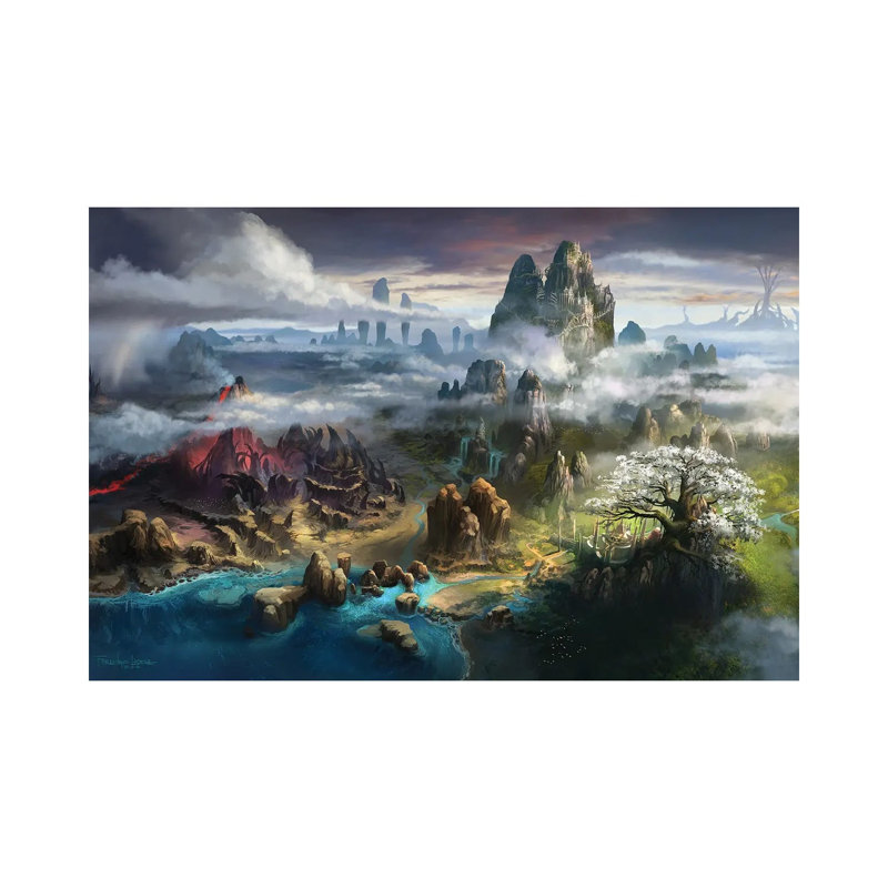 Map Of Keilah by Ferdinand Ladera - Wrapped Canvas Print, 20.32 cm H x 30.48 cm W
