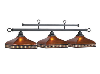 Luminaire suspendu linéaire pour table de billard à 3 lumières Shemar par RAM Game Room