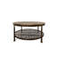 Table basse ronde avec rangement Andrew