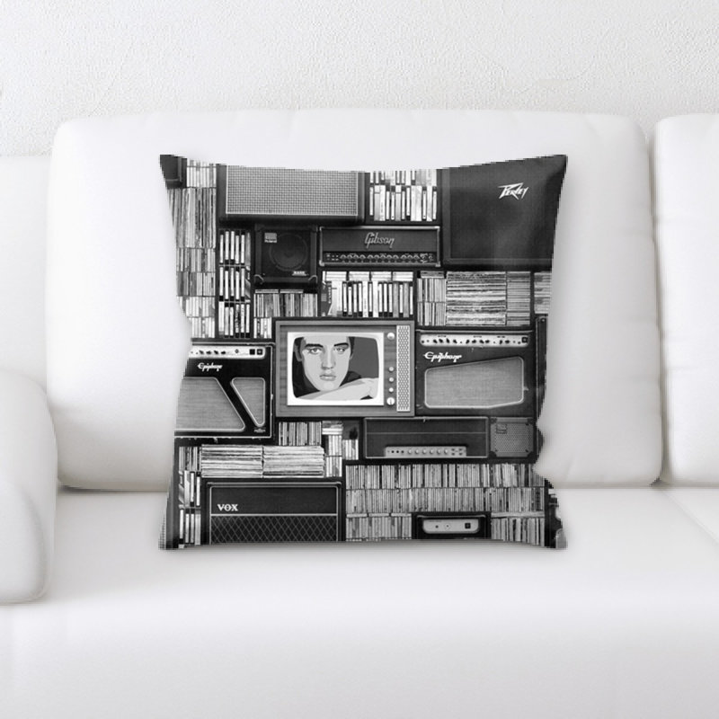 Microsuede Reversible Throw Pillow