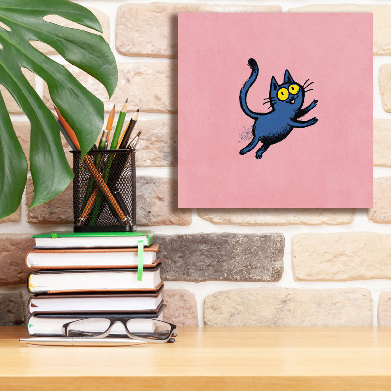  'Kitty's Cotton Candy' by Rich Monet Canvas Wall Art, 12" x 12", 12" H x 12" W