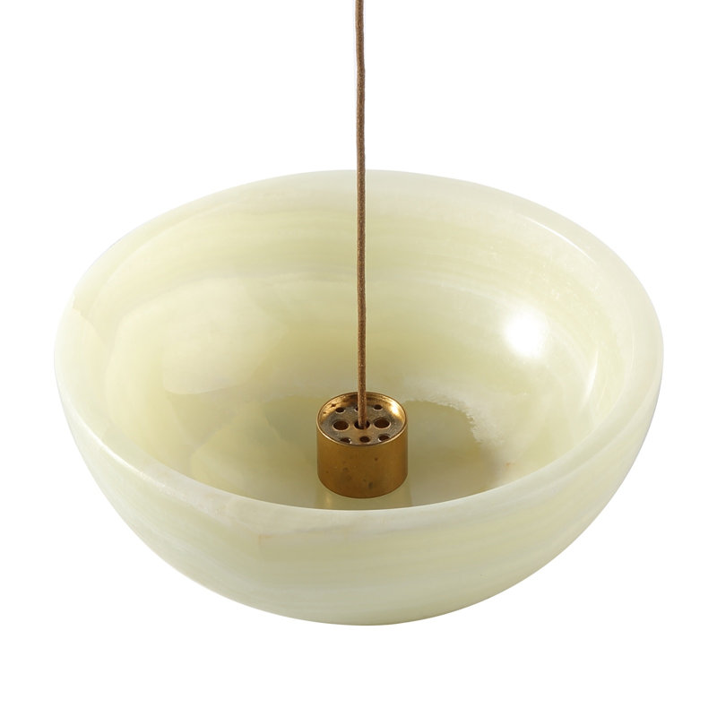 Brûleur d'encens en marbre, Vert clair
