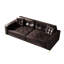 Canapé-lit convertible moderne en similicuir de 92,1 po avec coussins amovibles Cordsavia-130715449