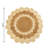 Two Tone Round Jute Mat