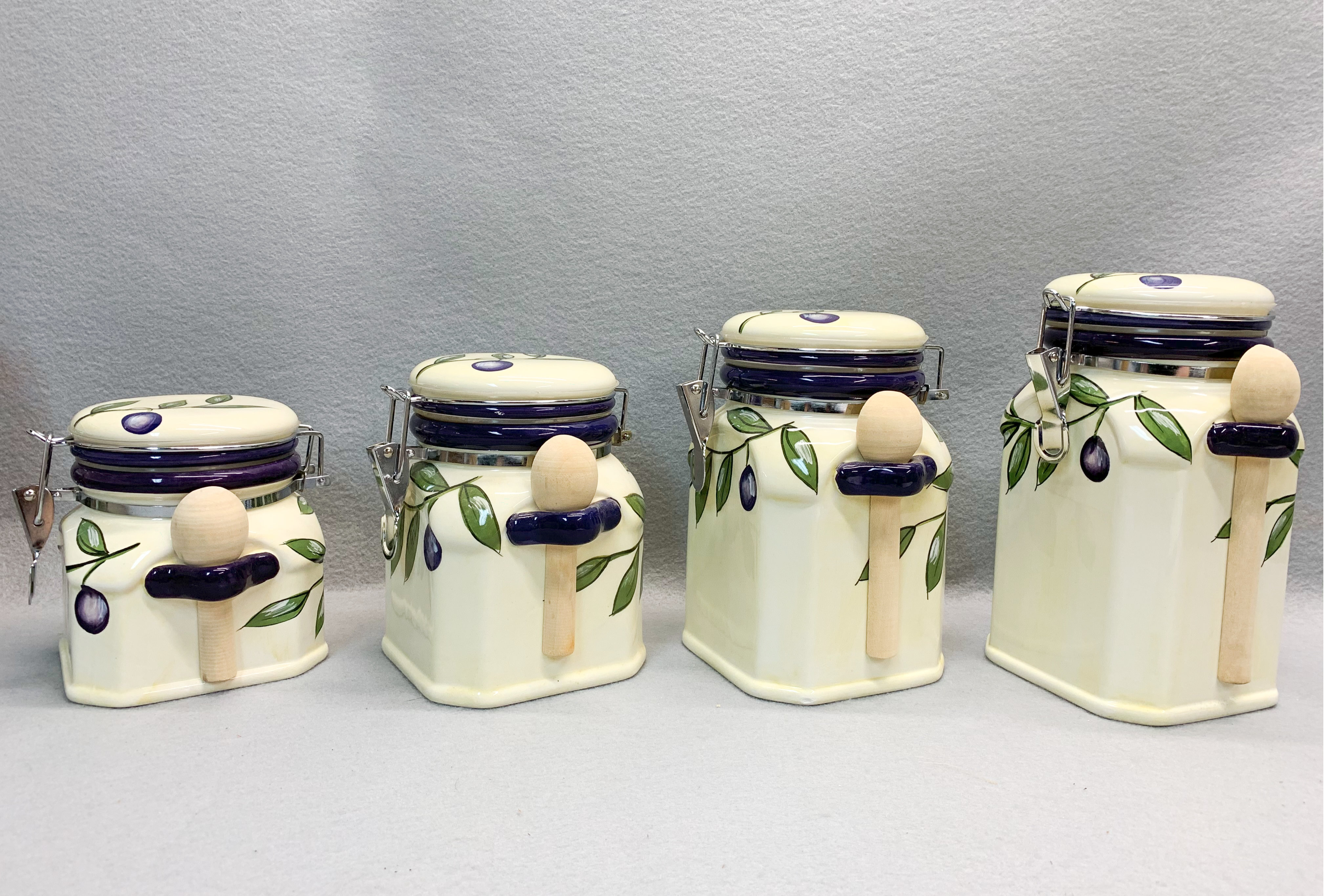 Rosalind Wheeler Ceramic 4 Piece Kitchen Canister Set & Reviews | Wayfair