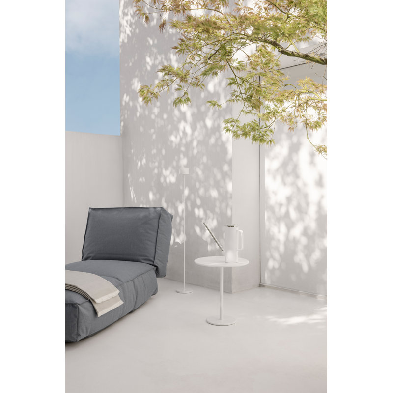 STAY Aluminum Outdoor Side Table, 17.7" H x 15.8" W x 15.8" D, White