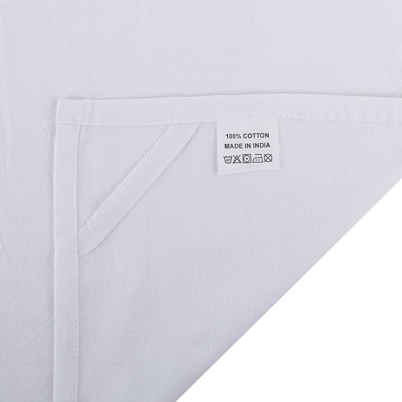 Cotton Tea Towel Kitchen Towel, White