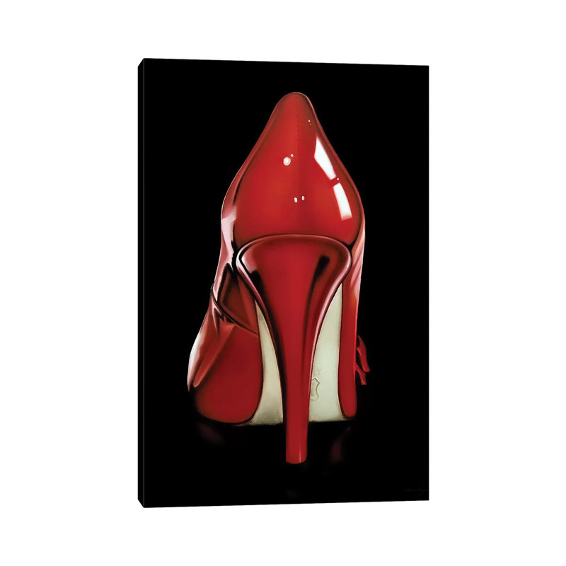 Red Heel by Drew Darcy - Wrapped Canvas Painting, 66.04 cm H x 45.72 cm W x 3.175 cm D