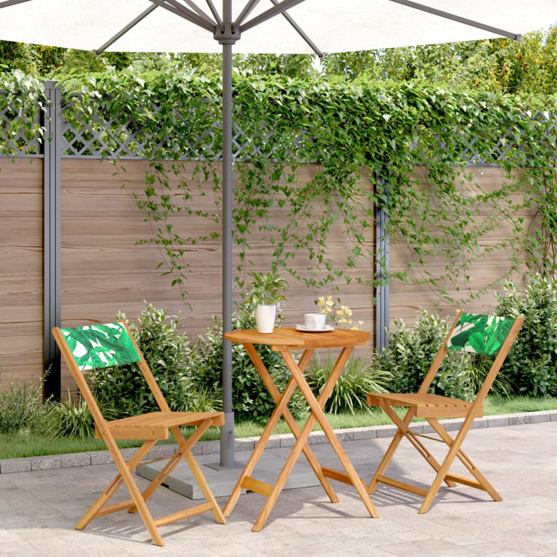 Jaxen 2 - Person Wood Patio Dining Set with