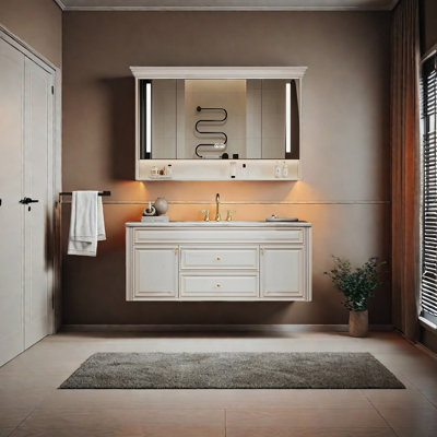 American-style retro-style smart bathroom cabinet