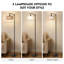 Lampe sur pied en rotin arqué 71 po