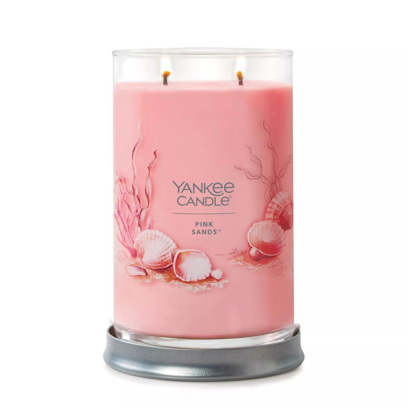 Signature Pink Sands Scented Candle, 20 oz Large Tumbler