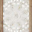 Ensemble de décorations murales en bois blanc sculpté avec motif mandala