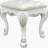 Dresden II Bone White Finish Vanity Stool