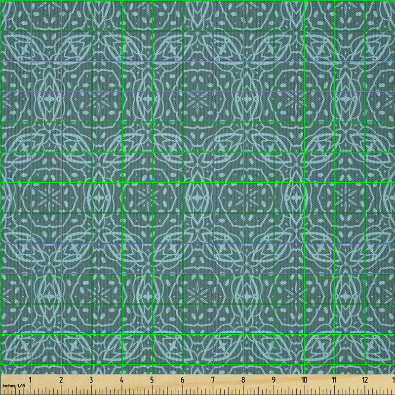 Datzo Flourishes Art Nouveau Details Multi-Purpose Fabric