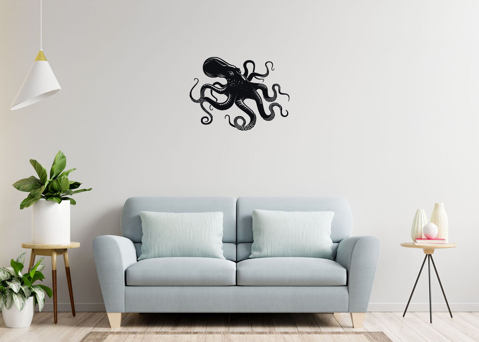 Nursery: Octopus Icon - Removable Wall Adhesive Decal