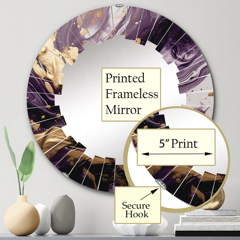 Miroir mural Samsel, 24 po x 24 po