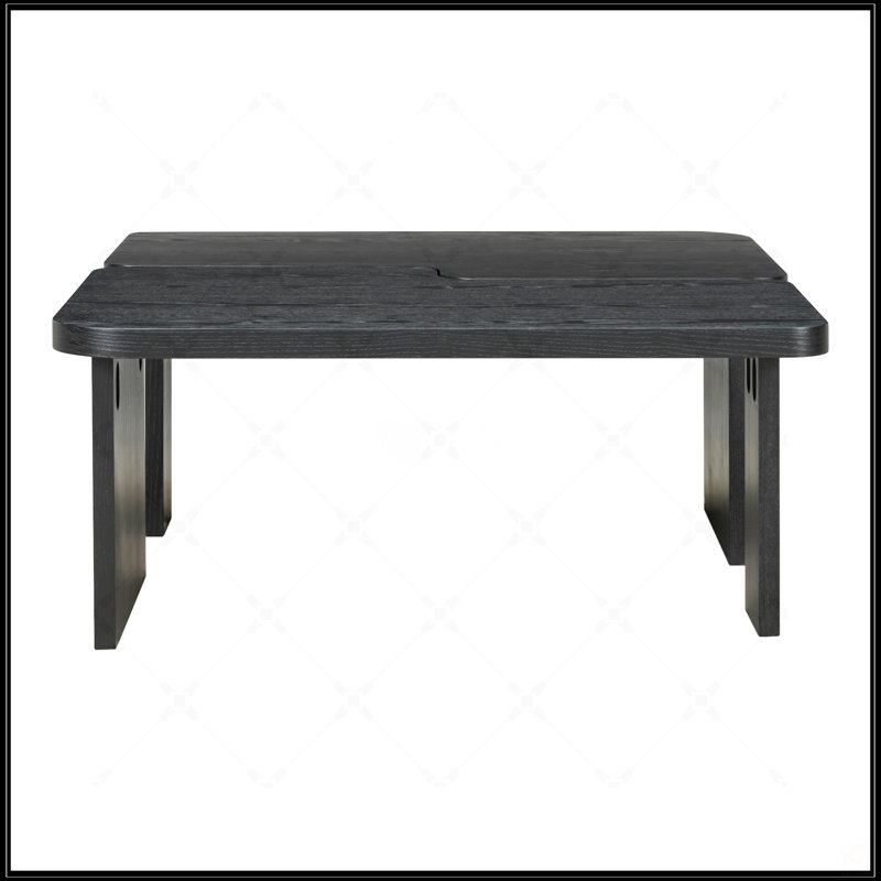 Ensemble de tables basses Modern Minimalist, Noir