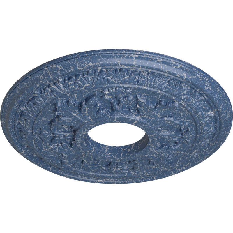 Médaillon de plafond H 15,375 po x l 15,37 po x P 1,5 po Baltimore, Americana craquelé