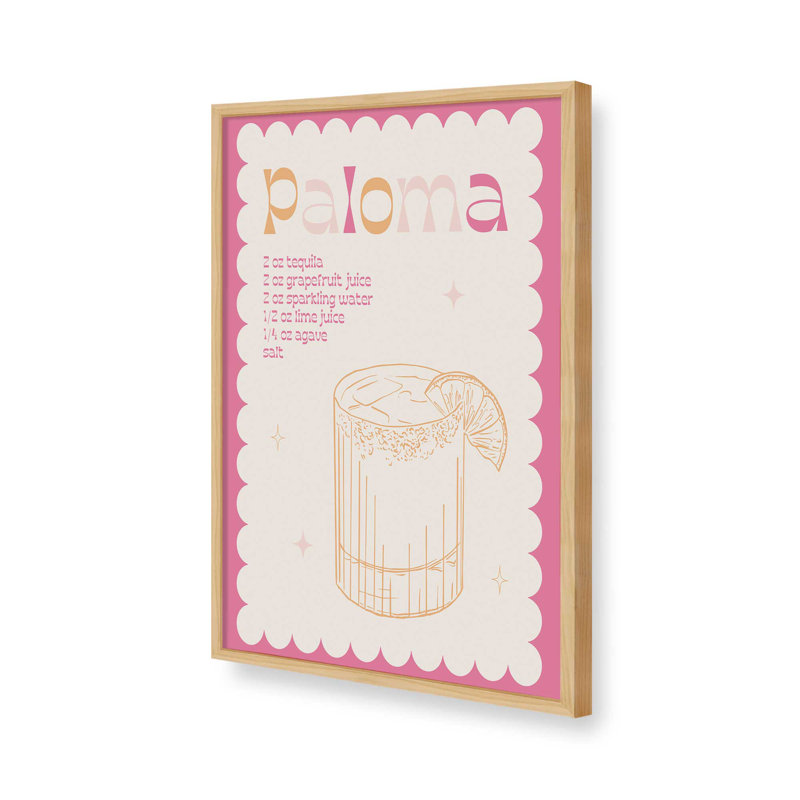 «Paloma Cocktail» par Garima Dhawan, reproduction d'art sur toile, Tanné, H 24 po x l 18 po