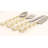 Salad Servers Gold Loop Design And Clear Ball