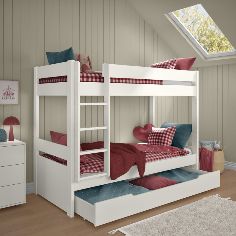 Uno Bunk Bed with a Trundle Drawer