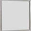 Miroir mural pour commode Rizvi, accents biseautés, bois massif gris 36 x 40