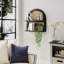 Tablette murale en bois Boho Rattan